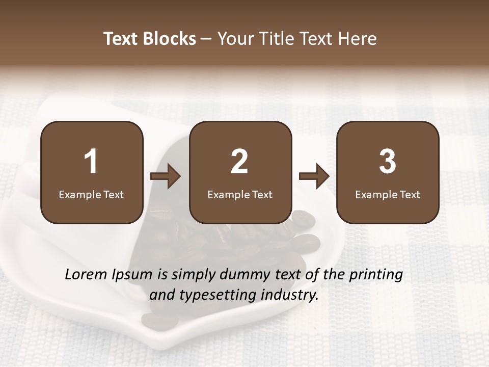 Pattern Beverage Cup PowerPoint Template