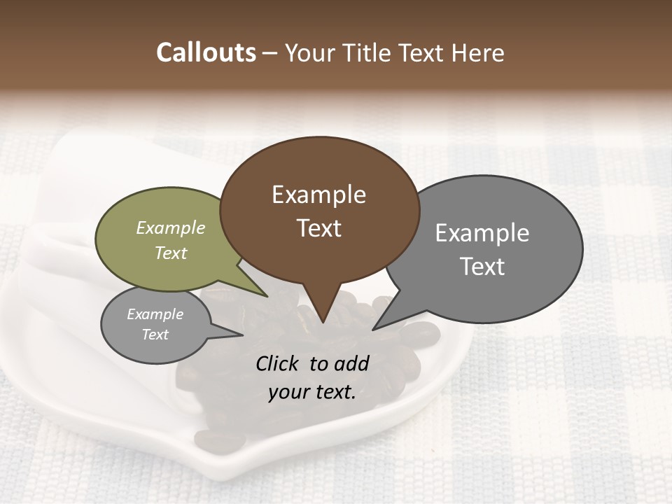 Pattern Beverage Cup PowerPoint Template