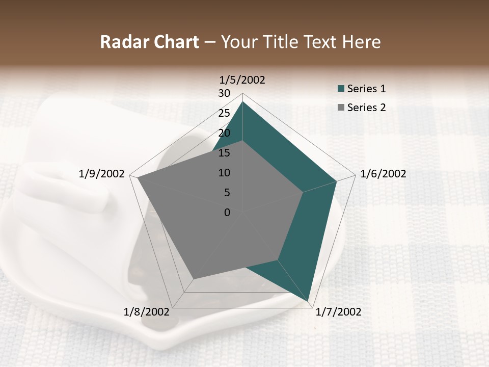Pattern Beverage Cup PowerPoint Template