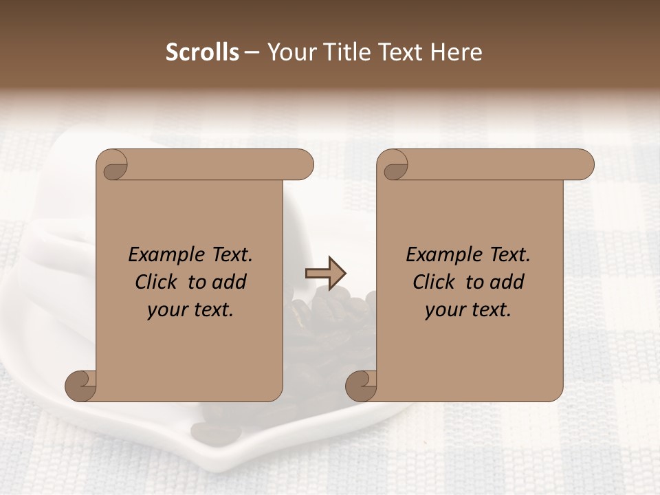 Pattern Beverage Cup PowerPoint Template