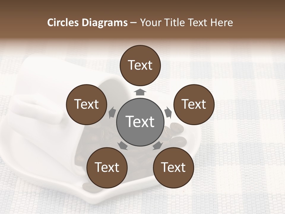 Pattern Beverage Cup PowerPoint Template