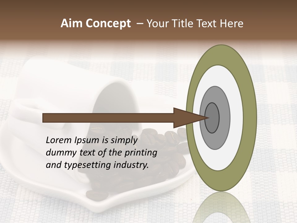 Pattern Beverage Cup PowerPoint Template