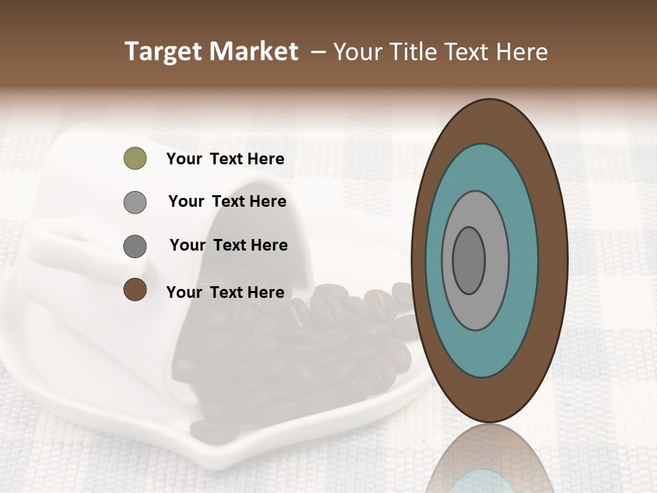 Pattern Beverage Cup PowerPoint Template