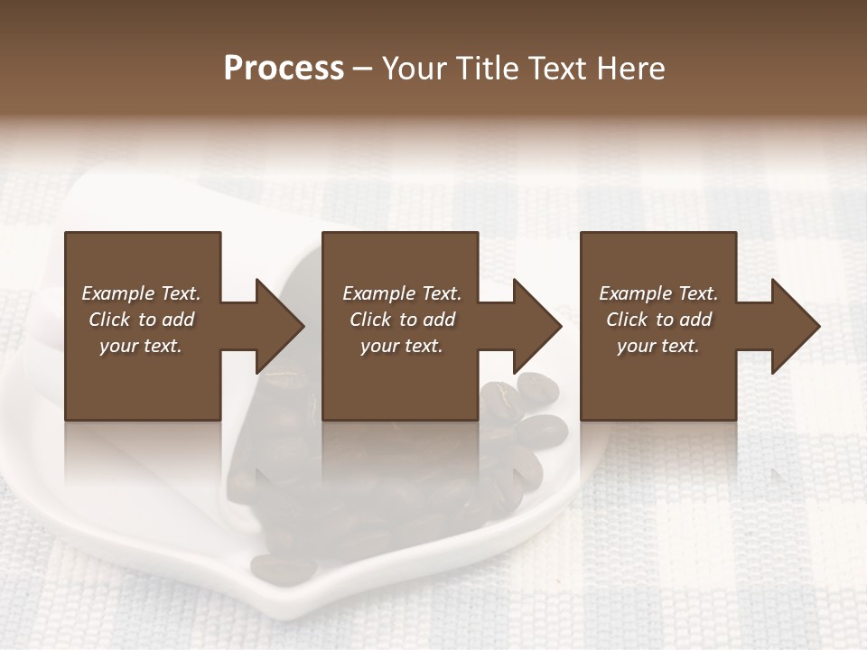 Pattern Beverage Cup PowerPoint Template