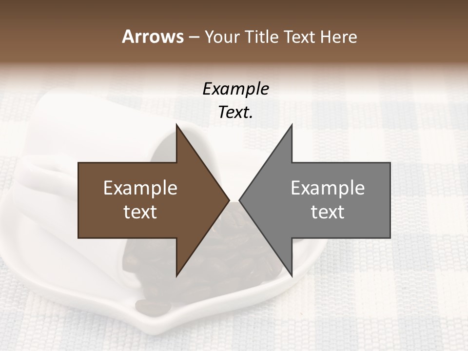 Pattern Beverage Cup PowerPoint Template
