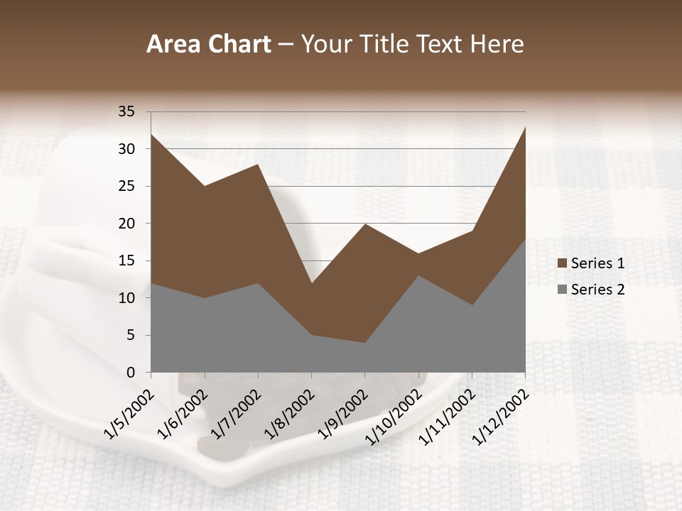 Pattern Beverage Cup PowerPoint Template