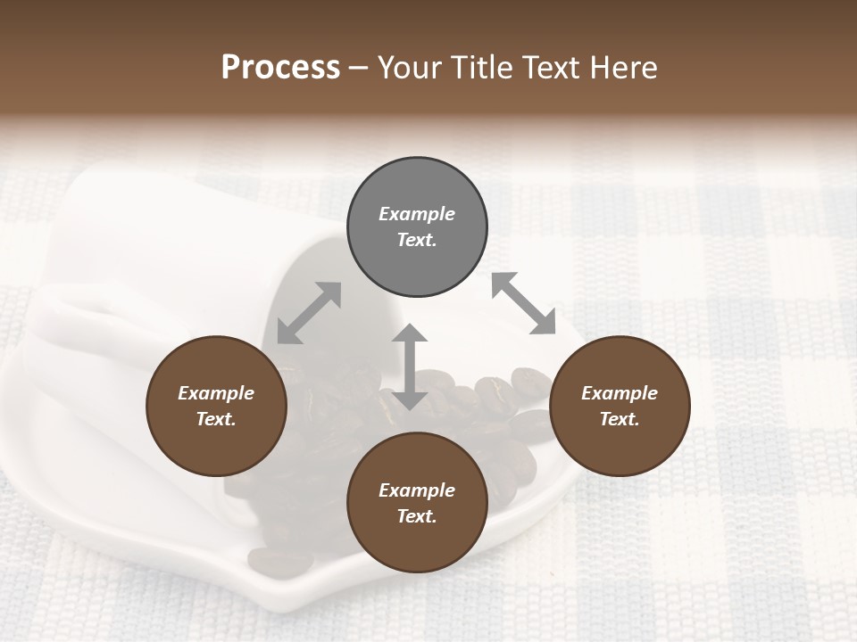 Pattern Beverage Cup PowerPoint Template