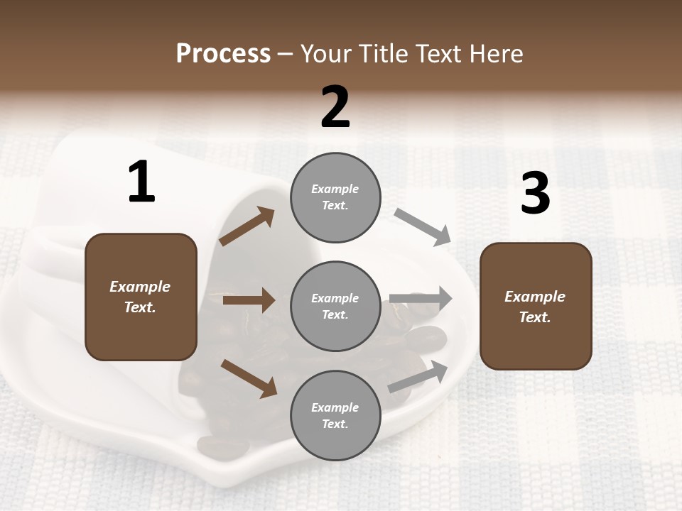 Pattern Beverage Cup PowerPoint Template