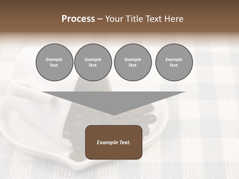 Pattern Beverage Cup PowerPoint Template