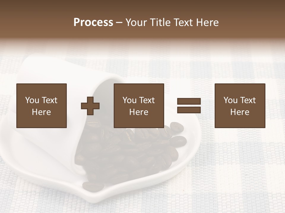 Pattern Beverage Cup PowerPoint Template