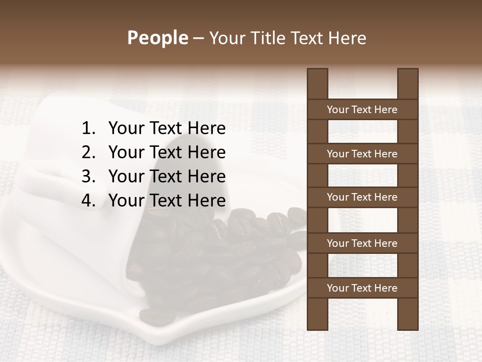 Pattern Beverage Cup PowerPoint Template