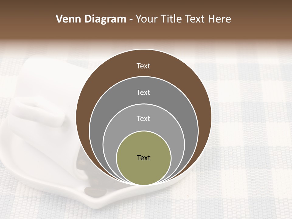 Pattern Beverage Cup PowerPoint Template