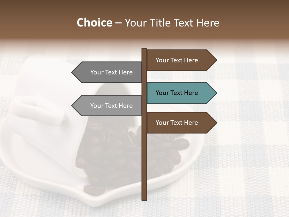 Pattern Beverage Cup PowerPoint Template