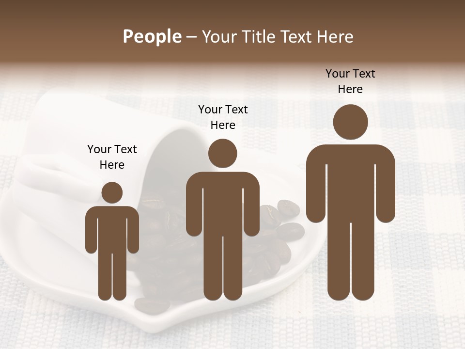 Pattern Beverage Cup PowerPoint Template