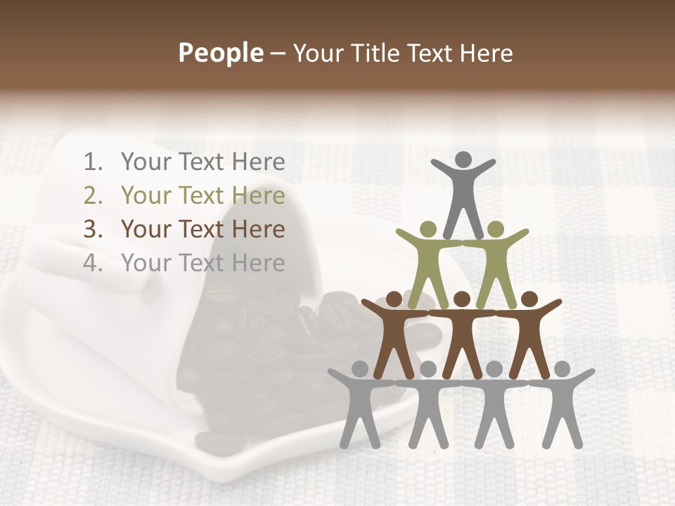 Pattern Beverage Cup PowerPoint Template