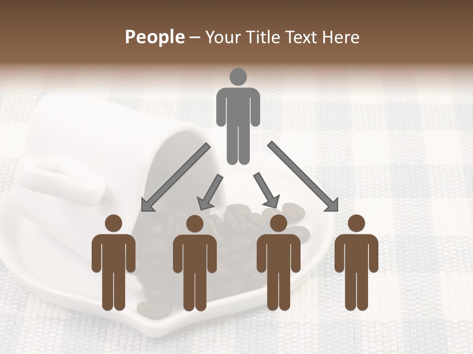 Pattern Beverage Cup PowerPoint Template