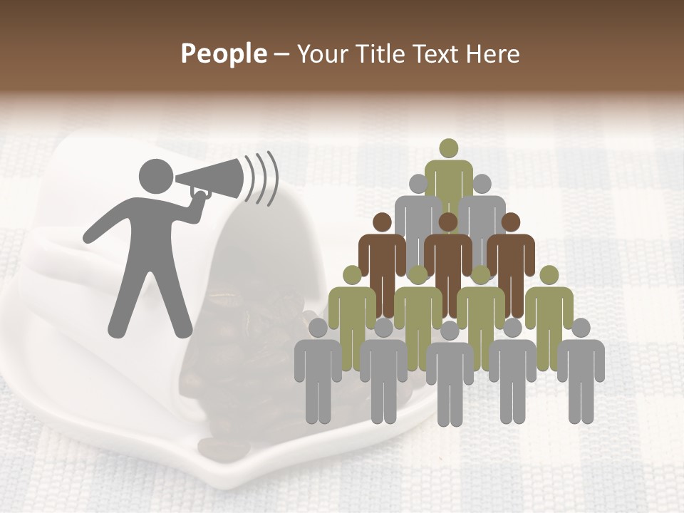 Pattern Beverage Cup PowerPoint Template