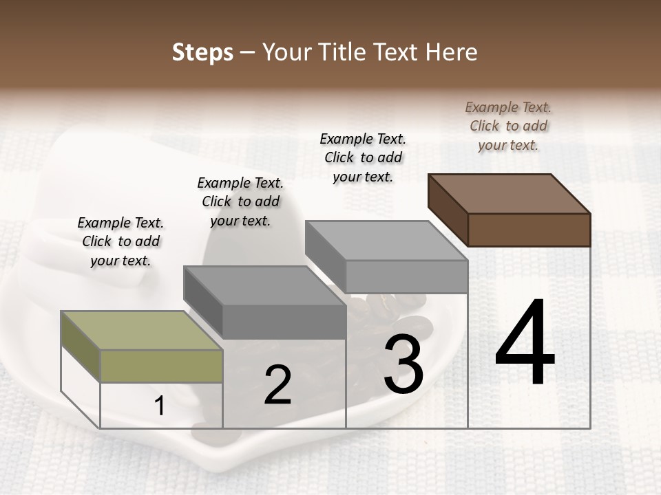 Pattern Beverage Cup PowerPoint Template