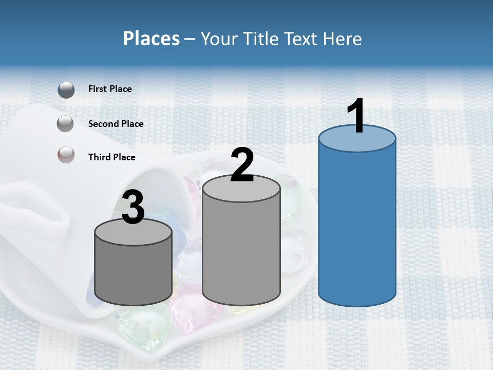 Heart Yellow Table PowerPoint Template