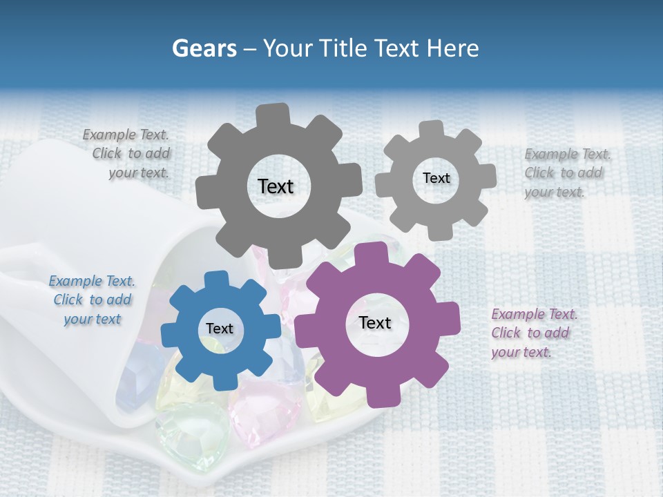 Heart Yellow Table PowerPoint Template