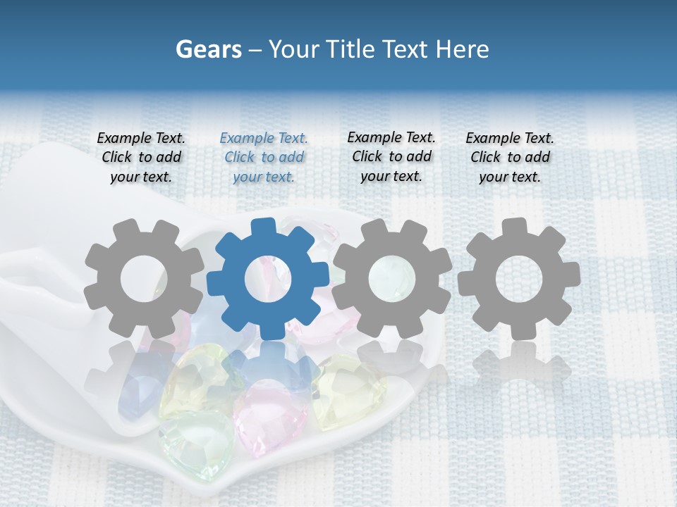 Heart Yellow Table PowerPoint Template