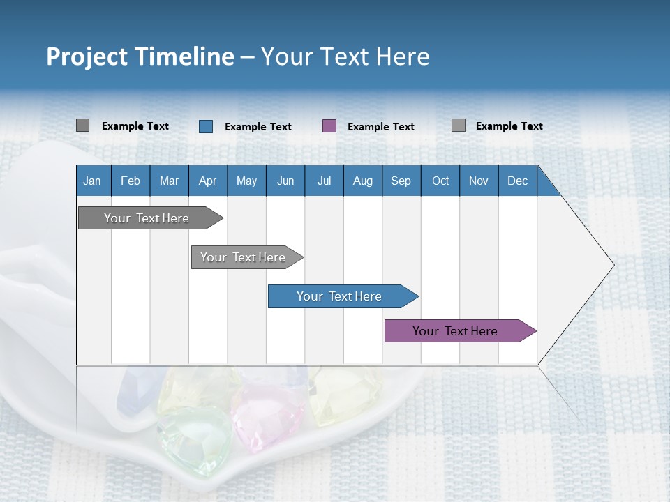 Heart Yellow Table PowerPoint Template