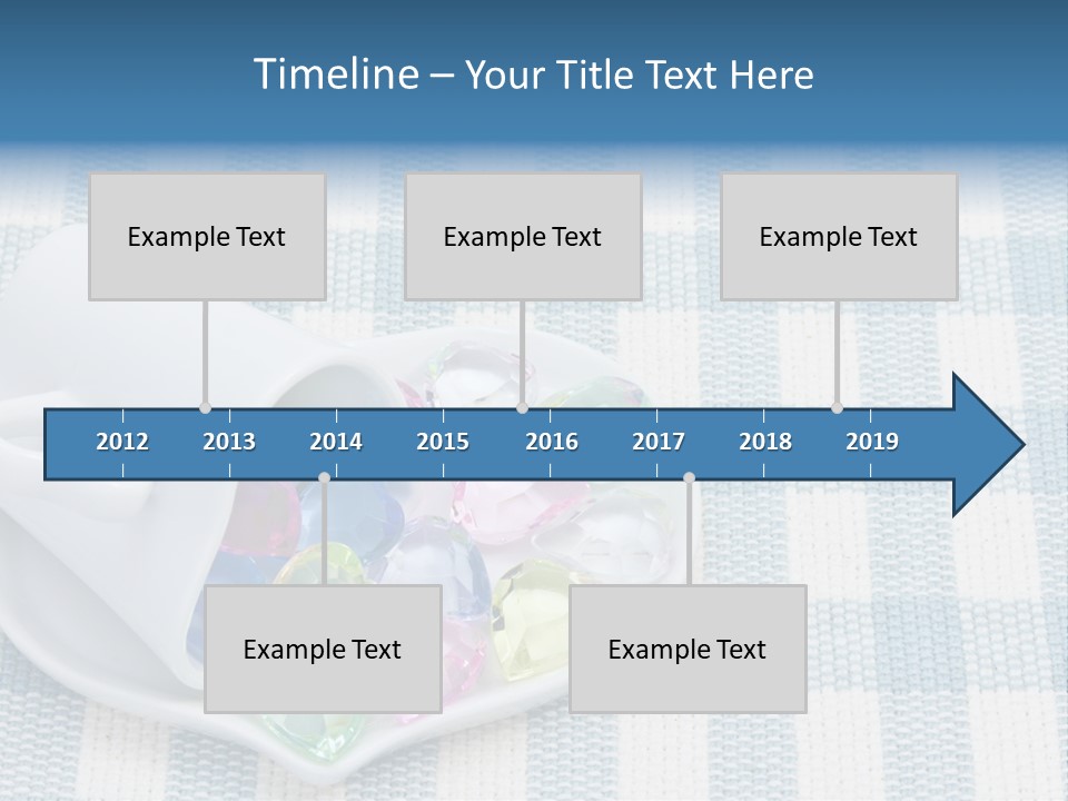 Heart Yellow Table PowerPoint Template