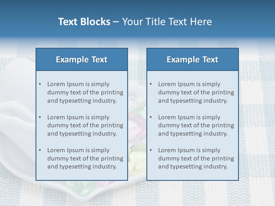 Heart Yellow Table PowerPoint Template