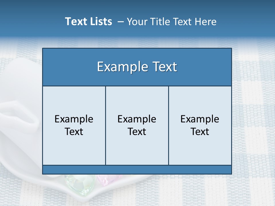 Heart Yellow Table PowerPoint Template