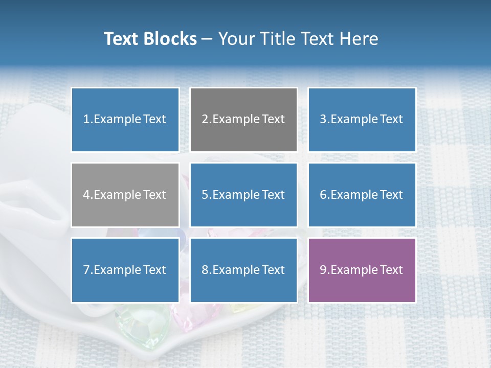 Heart Yellow Table PowerPoint Template