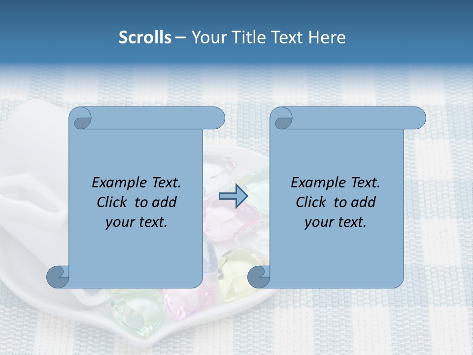 Heart Yellow Table PowerPoint Template