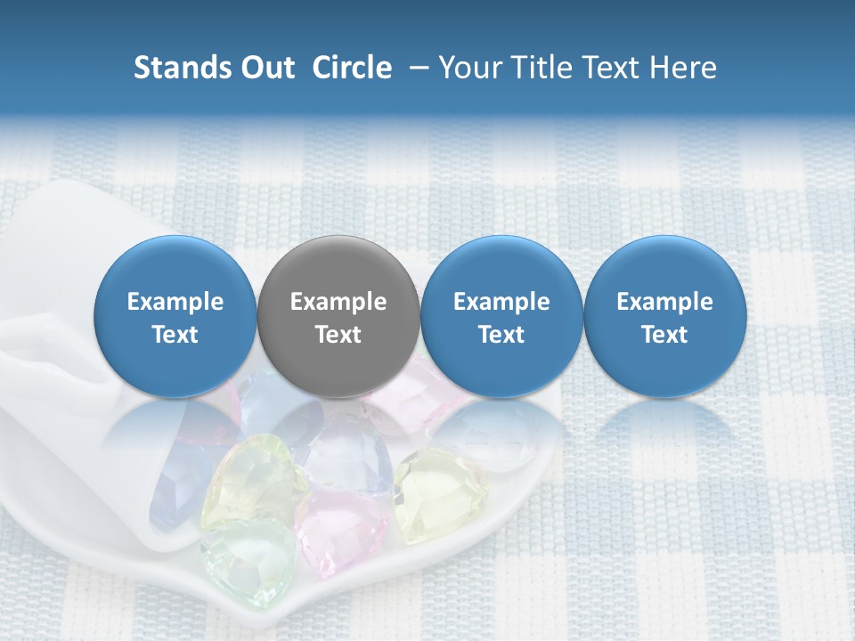 Heart Yellow Table PowerPoint Template