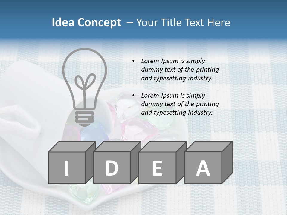 Heart Yellow Table PowerPoint Template
