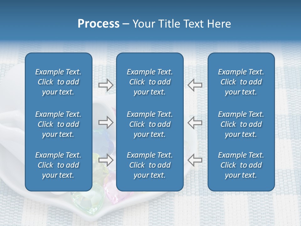Heart Yellow Table PowerPoint Template