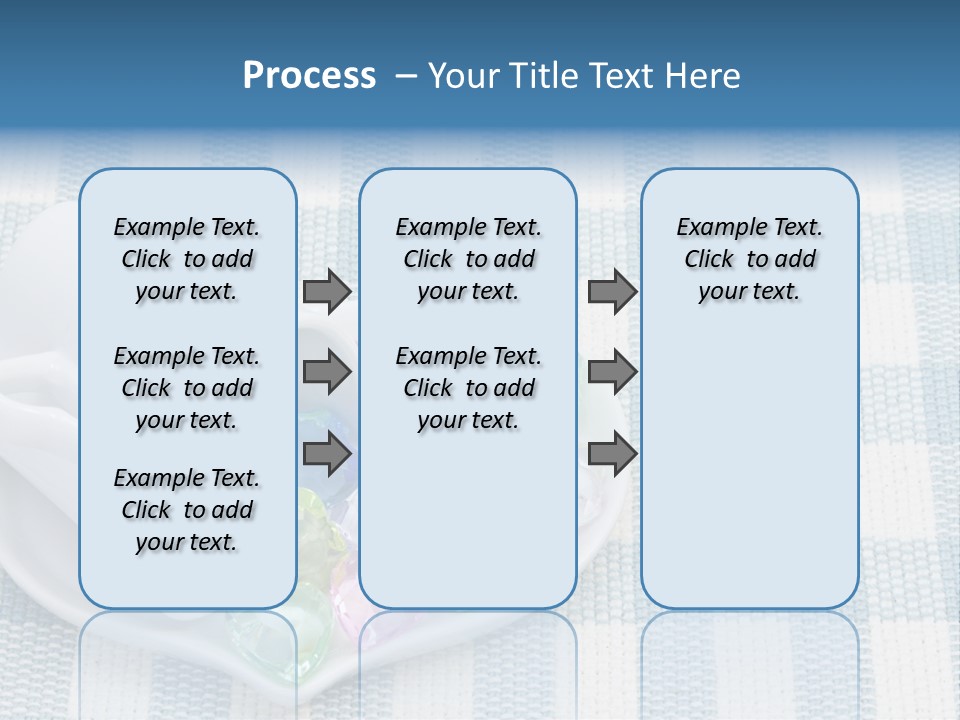 Heart Yellow Table PowerPoint Template