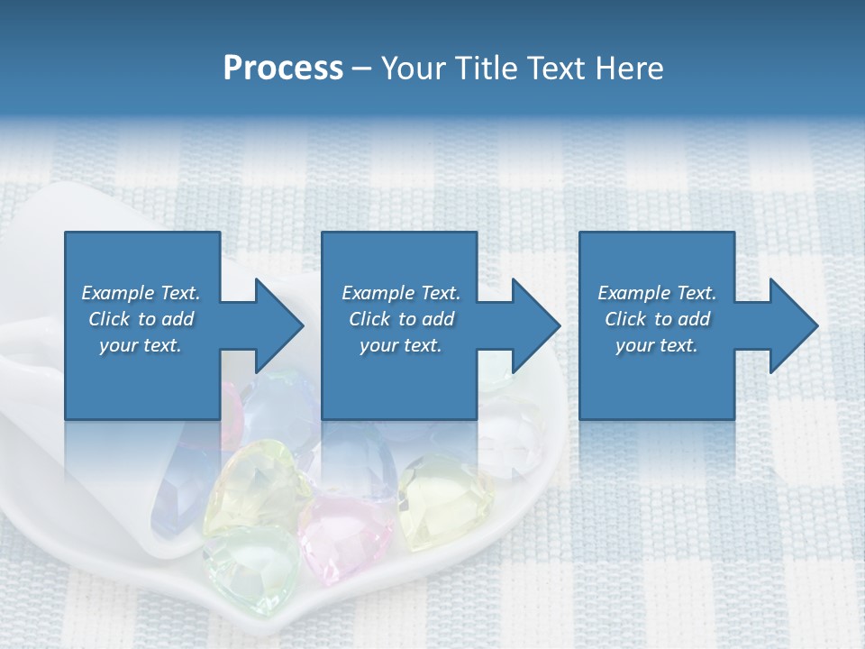 Heart Yellow Table PowerPoint Template