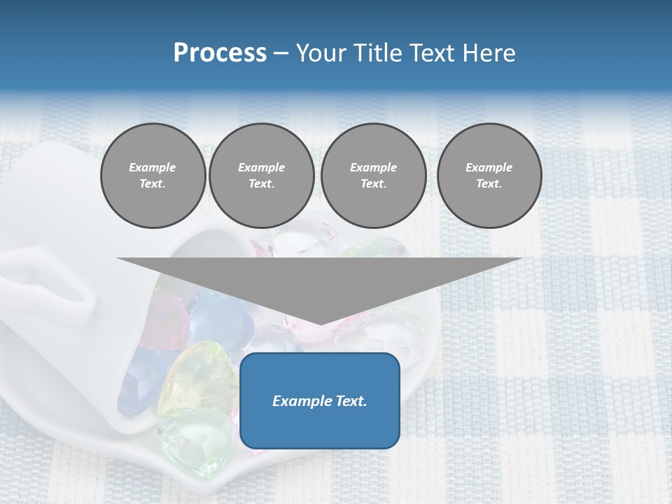 Heart Yellow Table PowerPoint Template