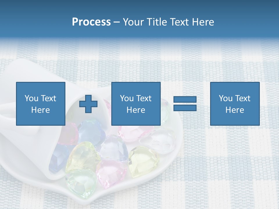 Heart Yellow Table PowerPoint Template
