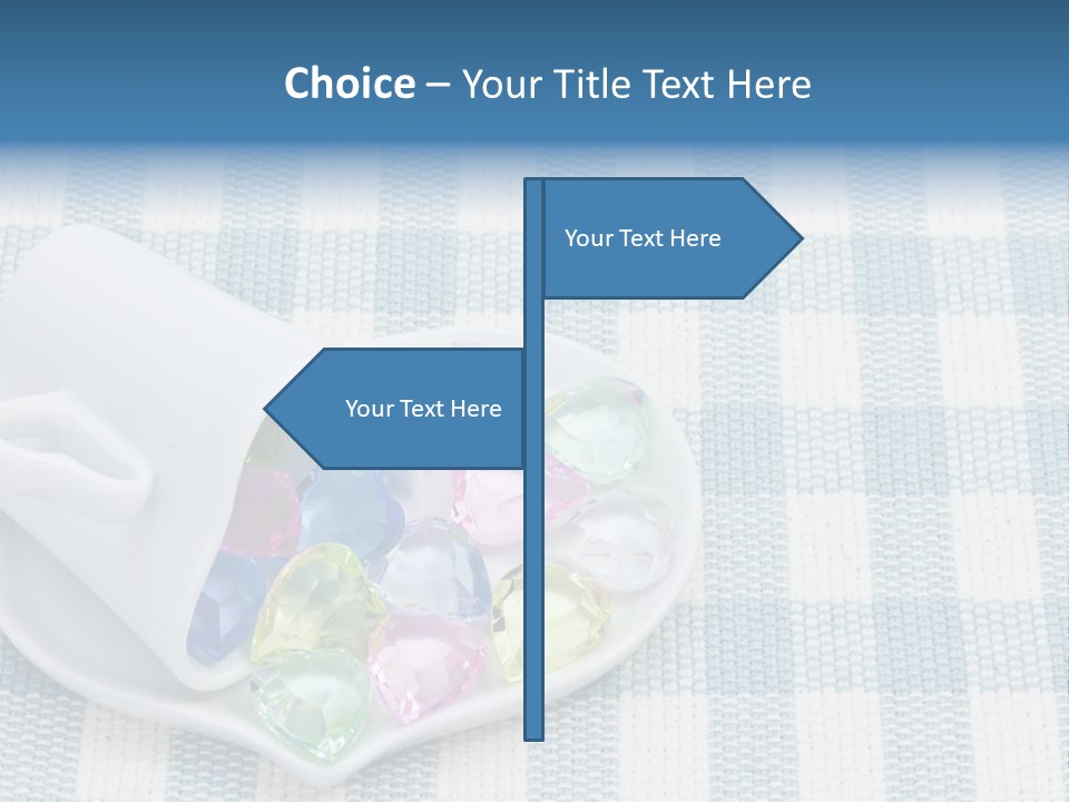 Heart Yellow Table PowerPoint Template