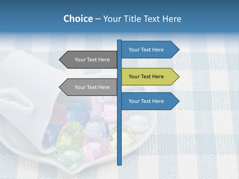 Heart Yellow Table PowerPoint Template