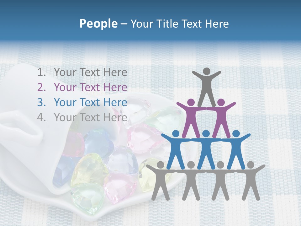 Heart Yellow Table PowerPoint Template