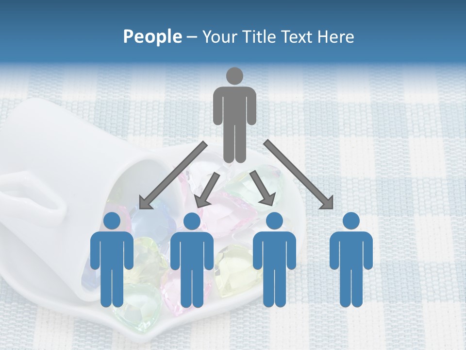 Heart Yellow Table PowerPoint Template