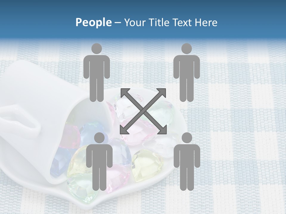 Heart Yellow Table PowerPoint Template