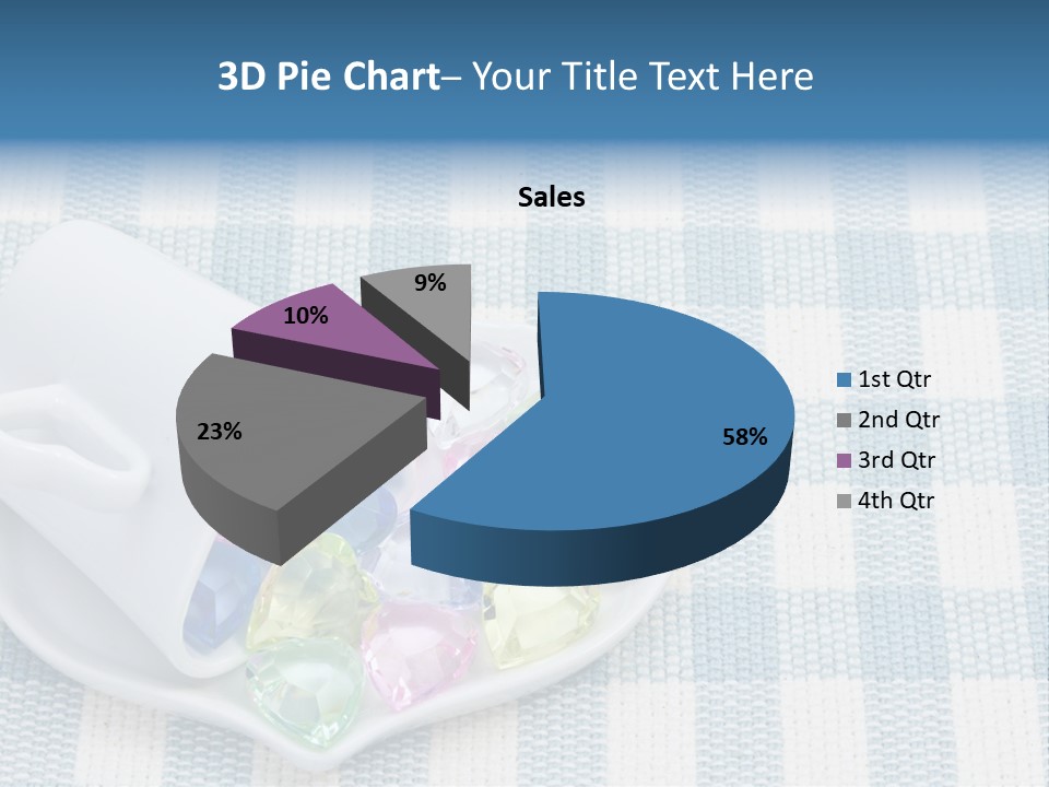 Heart Yellow Table PowerPoint Template