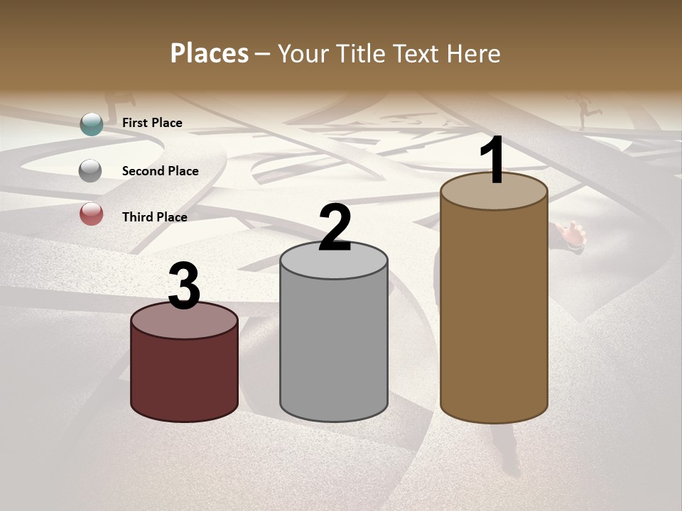 Fog Worker Running PowerPoint Template