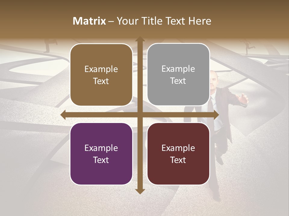 Fog Worker Running PowerPoint Template