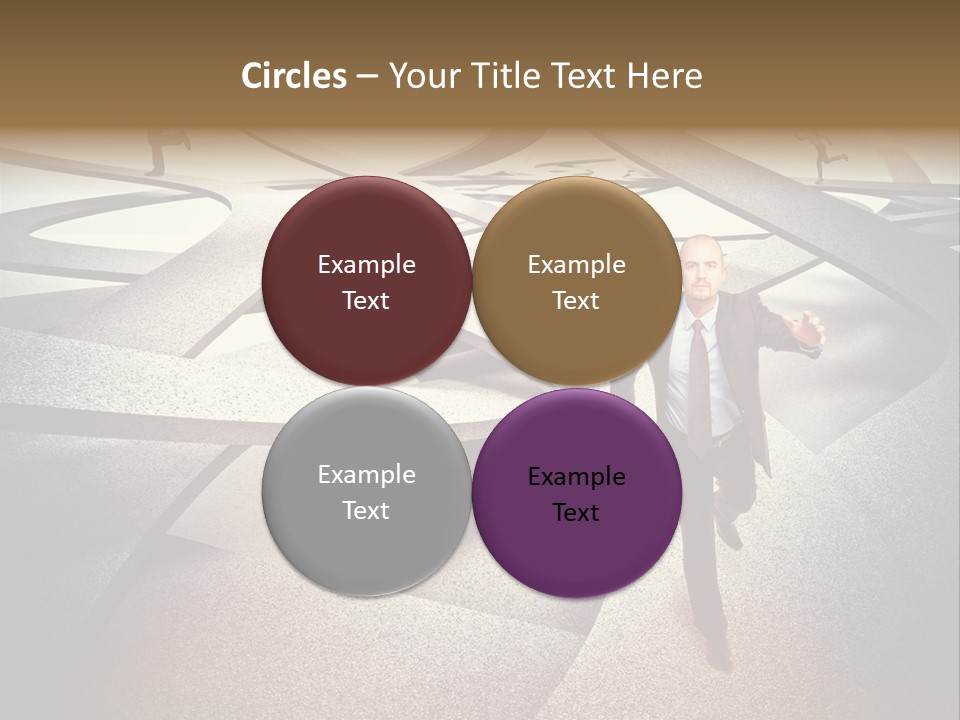 Fog Worker Running PowerPoint Template