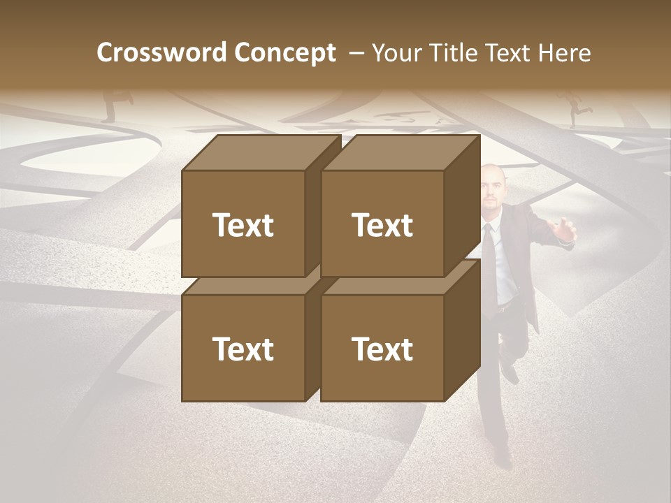 Fog Worker Running PowerPoint Template