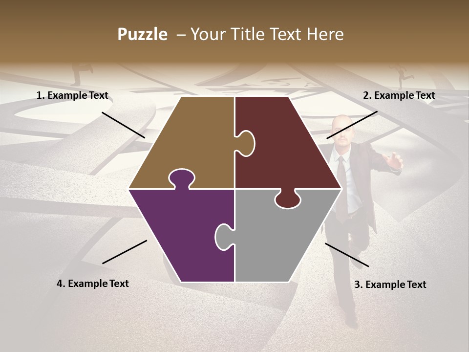 Fog Worker Running PowerPoint Template