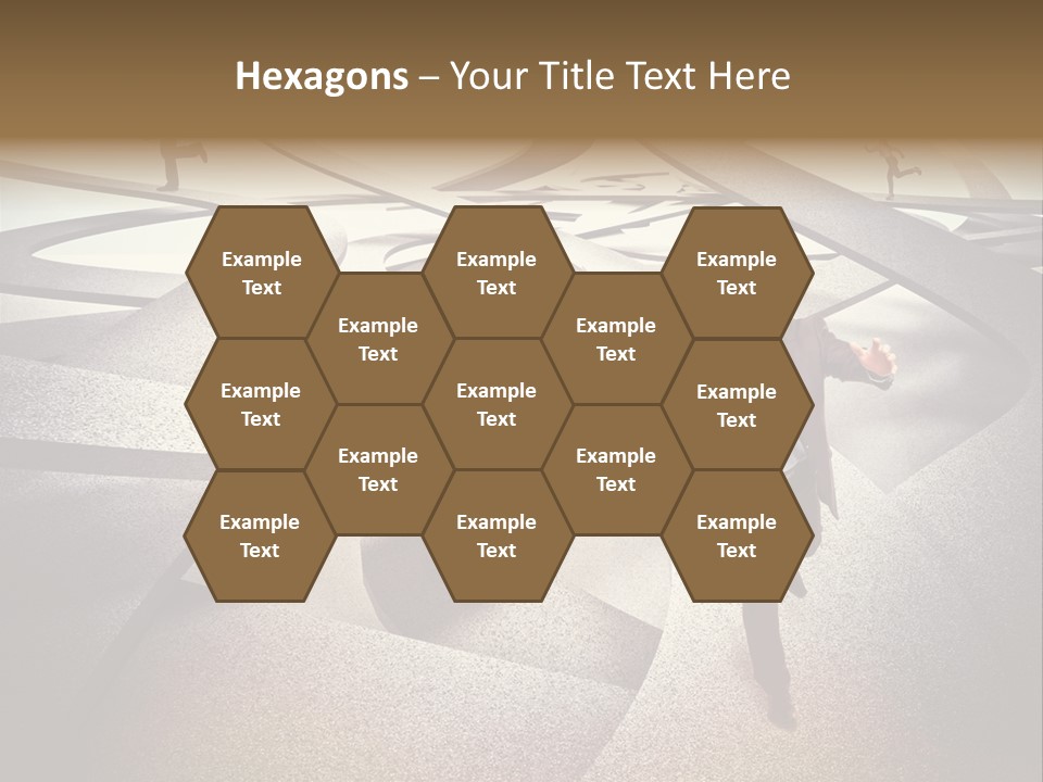 Fog Worker Running PowerPoint Template